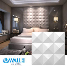Molde de painel de azulejo 3d 30x30cm, adesivo de parede de gesso 3d, papel de parede para sala de estar, mural, à prova d'água, adesivo de parede 3d para banheiro e cozinha 2024 - compre barato