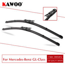 KAWOO For Mercedes-Benz GL Class X164/X166 Car Rubber Wipers Blades 2006 2007 2008 2009 2010 2011 2012 2013 2014 2015 2016 2017 2024 - buy cheap
