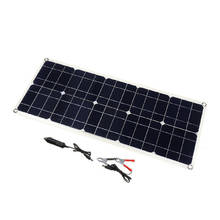 100w 18v dupla usb painel solar carregador de bateria para barco carro casa acampamento caminhadas 2024 - compre barato