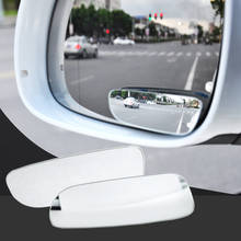 Espelho convexo para ponto cego retrovisor de motocicleta, espelho para ponto cego duplo, grande angular de 360 graus, acessórios automotivos para espelho retrovisor, 2 peças 2024 - compre barato