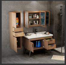 Mueble de baño de madera maciza, mueble moderno, sencillo, nórdico, tipo lavabo 2024 - compra barato