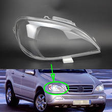 Lente do farol Para Mercedes-Benz W163 ML320 ML350 ML500 1999 ~ 2005 Farol Luz Principal Da Frente Da Tampa Do Carro de Substituição Shell Auto 2024 - compre barato