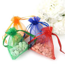 50pcs Drawstring Organza Bag Jewelry Packaging Bags Wedding Party Candy Bags Christmas Gift Pouches Earring Bracelet Storage 50% 2024 - buy cheap