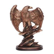 Adornos con forma de águila para decoración del hogar y oficina, figuritas de trofeo Águila, animales de resina en miniatura, regalos de Modelismo 2024 - compra barato
