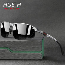 HGE-H High Fashion Men Polarized Sunglasses Retro Personality Polarized Sun Glasses Men Driving Fishing Sports Shades Mirror A9 2024 - buy cheap