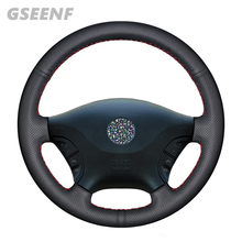 For Mercedes Benz Viano W639 2006-2011Vito 2010-2015 Hand-stitched Black Car Steering Wheel Cover Wearable Artificial Leather 2024 - buy cheap