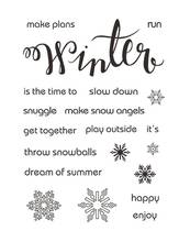 winter Clear Stamp Or stamp for DIY Scrapbooking/Card Making/Kids Fun Decoration Supplies A193 2024 - buy cheap