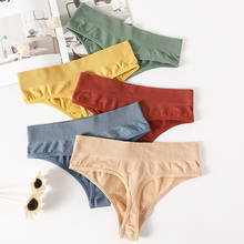 Seamless Thongs Women G-String High Rise Panties Sexy Lingerie Shapewear Pantys Female Underpants High Leg Underwear M-XL 2024 - buy cheap