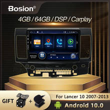 Bosion-Radio Multimedia con GPS para coche, reproductor de vídeo con Android 10, DSP, IPS, HDMI, Carplay, 4 + 64GB, para Mitsubishi Lancer 2007 - 2013 2024 - compra barato