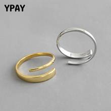 Женское Двухслойное кольцо YPAY, из 100% натурального серебра 925 пробы, в Корейском стиле, YMR969 2024 - купить недорого