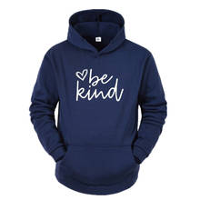 Winter Be Kind Heart Printed Hoodies Scripture Women Christian Jesus Sweatshirt Casual 90s Graphic Motivational Oversized Hoodie 2024 - buy cheap