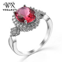 WEGARSTI 6 Colors Gemstone Rings For Women Engagement Wedding Promise Ring 925 Sterling Silver Party Size 6-10 Fine Jewelry 2024 - buy cheap