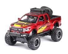 1:32 alloy pull back car model,high simulation Ford F150 pickup truck,simulation sound and light,free shipping 2024 - buy cheap