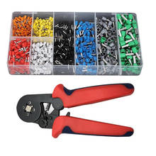 Multifunctional Wire Stripper Crimping Tool Kit 1200pcs Terminal Crimping Tools Wire Crimp Set Household Tool Crimping Pliers 2024 - buy cheap