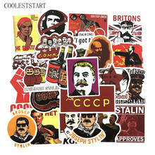 50 Pçs/set Stalin URSS CCCP Graffiti Etiquetas Para Bagagem Laptop Notebook Motocicleta Bicicleta Skate diário Papelaria Stickes 2024 - compre barato