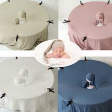 Bebé foto suave y elástico sombrero secreto fondo conjunto de accesorios de fotografía recién nacido accesorios posando fondos de Fotografia 2024 - compra barato