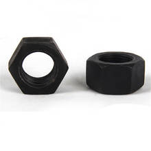 5pcs M3 M4 M5 M6 M8 M10 M12 M16 hexagon fine teeths nuts outer hex anti-left teeth nut black color 2024 - buy cheap