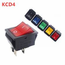 KCD4 Rocker Switch ON-OFF 2 Position 4 Pins Electrical equipment With Light Power Switch 16A 250VAC/ 20A 125VAC 2024 - buy cheap