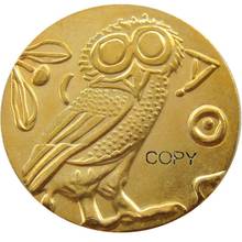 Copia de monedas chapadas en oro griego de la antigua Atena, GEMA, Gema 2024 - compra barato