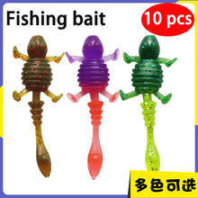 Cebos blandos de pesca, cebo biónico falso de 4,7 cm/1g, 8 colores, Gecko, Tortuga, juego de 10 unidades 2024 - compra barato