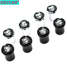 DSYCAR 4Pcs/Set Car Styling Zinc Alloy Car Tire Valve Caps Wheel Tires Tire Stem Air Cap Airtight Covers 2024 - buy cheap