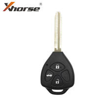 Xhorse XKTO03EN Com Fio Chave de Controle Remoto Universal para o Estilo Toyota VVDI2 3 Botões para VVDI Ferramenta Chave Inglês Versão 10 pçs/lote 2024 - compre barato