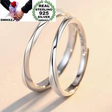 OMHXZJ Jewelry Wholesale RR1191 European Fashion Fine Lovers Party Birthday Wedding Gift Mobius Simple 925 Sterling Silver Ring 2024 - buy cheap
