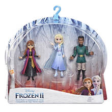 3 шт./кор. Disney Frozen 2 Принцесса Эльза Анна серия путешествий Фигурки игрушки Дисней замороженные аниме игрушки подарок для детей девочек 2024 - купить недорого