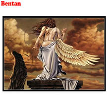 5D DIY Diamond Painting Angel woman with broken wings Full Square/Round Drill 3D Embroidery Cross Stitch Mosaic Home Decor 2024 - buy cheap