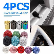 4pcs Auto Styling Zinc Diamonds Valve Caps Alloy Anti-theft Sport Car Tire Covers Wheel Tires Stem Air Cap Airtight Outdoor 2024 - buy cheap