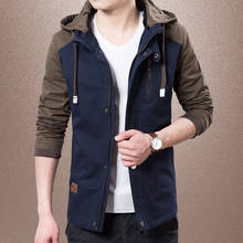 Jacker-chaquetas de manga larga para hombre, prendas de vestir de primavera y otoño, abrigos de estilo informal de retales 2024 - compra barato