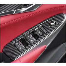 Cubierta de interruptor de ventana de puerta interior, embellecedor de Panel de botón de Control de elevación de cristal cromado, accesorios para coche, para Changan CS75 Plus 2019 2020 ABS 2024 - compra barato