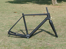 Marco de freno de disco de ciclocross, marco de carbono UD mate, 49/52/54/56/58cm, eje pasante, horquilla de 142mm, 12x100m 2024 - compra barato