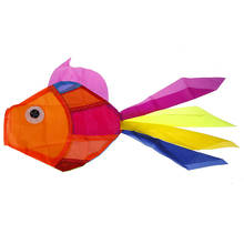Rainbow Fish Kite Nylon Ripstop Toys Flying Beach Fun Kite Windsock Outdoor Garden Decor Kids Line Laundry Toys 2024 - buy cheap