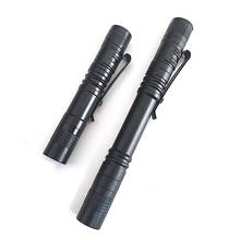 1 pc Mini portable Small pen holder Led Flashlight Night Walking lighting work Torch AAA Aluminum alloy Waterproof Flashlight 2024 - buy cheap