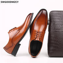 Sapatos de couro masculino elegante vestido marrom sapatos de escritório formal marca de luxo designer sapatos masculino clássico coiffeur plus size 48 buty 2024 - compre barato