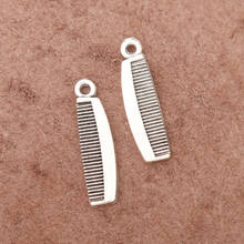 RAINXTAR Fashion Alloy Comb Charms Daily Use Make Up Charms 7*26mm 100pcs AAC1967 2024 - buy cheap