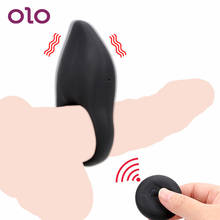 OLO кольцо-вибратор на пенис Задержка эякуляции вибрирующее кольцо для члена Стимулятор клитора USB зарядка 10 скоростей секс-игрушки для мужчин 2024 - купить недорого