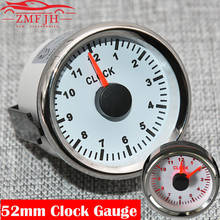 52mm medidor de relógio 0-12hours luz de fundo vermelho medidor de hora para barco de carro iate marinho instrumento mostrar relógio medidores 9-32v 2024 - compre barato