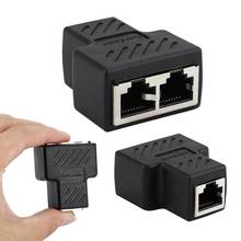 1 To 2 Way LAN RJ45 Extender Splitter LAN Ethernet Cable Adapter For Internet Cable Connection 1 Input 2 Output Hight Quality 2024 - buy cheap