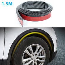 Tira de protección para cejas de rueda de coche, Protector de moldura antiarañazos de fibra de carbono, pegatina para guardabarros, 1,5 metros 2024 - compra barato