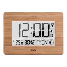 Digital Wall Alarm Clock LCD Display Large Number Time Temperature Calendar Desktop Clock Modern Design Home Decor 2024 - buy cheap