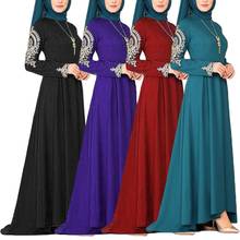 Vintage muçulmano abaya árabe bordado feminino elegante vestido longo étnico ramadã islâmico vestuário dubai kaftan eid moda 2024 - compre barato