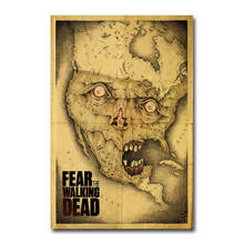 Cartel de seda de película caliente Fear Walking Dead, pegatina de pared, regalo de decoración 2024 - compra barato