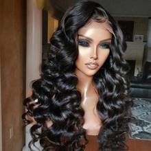 Loose Deep Wave Wig Human Hair 13x4 Lace Front Wigs For Black Women pre plucked Peruvian Remy Human Hair Bleached Knots 150% 2024 - buy cheap