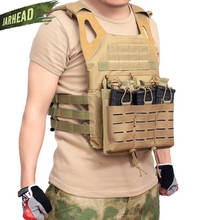 Bolsa táctica Molle 1000D, chaleco militar, accesorios de cartucho, soporte superior abierto, Triple Airsoft Mag, equipo 2024 - compra barato