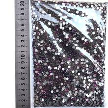 14400Pcs in Bulk Package Wholesale Flatback Dk Amethyst Non Hotfix Nail Rhinestones SS3-SS20 for Nail decorations H1047 2024 - buy cheap