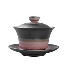 Gaiwan Tureen 180ml Ceramic Tea Bowl Saucer Lid Set Handmade Teaware Container Drinkware Pu'er Tea Tureen Master Cup Crafts Gift 2024 - buy cheap