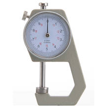 Dial Thickness Gauges 0-10mm/20mm 0.1mm Flat Measuring Head Industrial Precision Metal Leather Paper Width Meter Tester 2024 - buy cheap