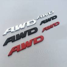1 шт. 3D металлический AWD эмблема, наклейка с логотипом 4WD переводная картинка для VW Toyota Honda Ford BENZ Audi BMW Buick Opel GMC Mazda внедорожник 2024 - купить недорого